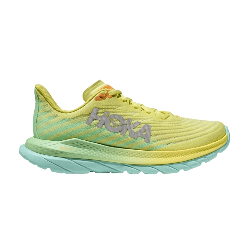 Hoka Women's Match 5 Citrus Glow Yellow Mint Road Running Shoe Size 6.5